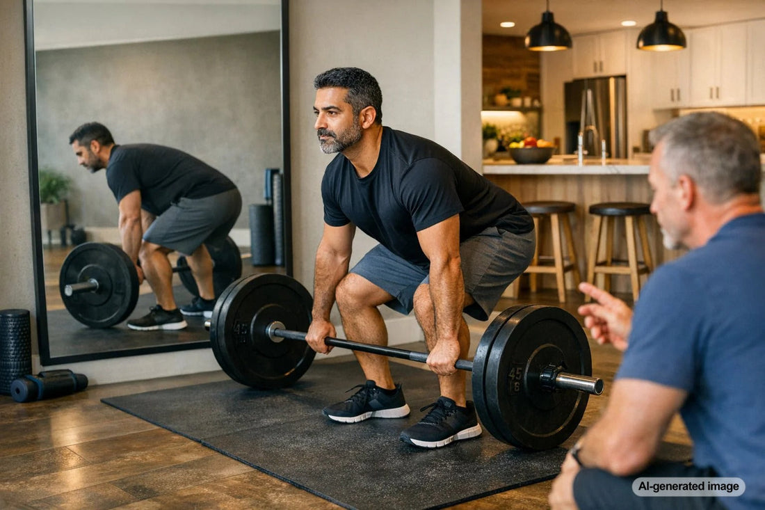 Adult strength training with smart form after 40