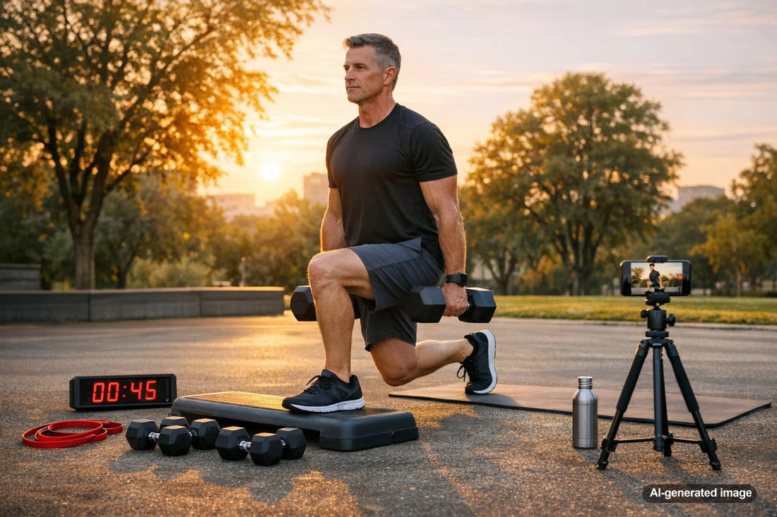 Strength training setup for an efficient limited-time workout