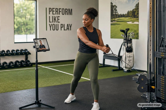 Certified trainer guiding an adult through a personalized strength workout