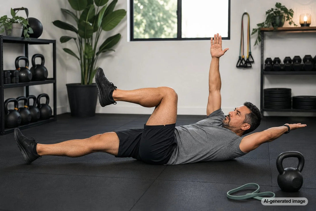 Adult building practical strength in a private training studio