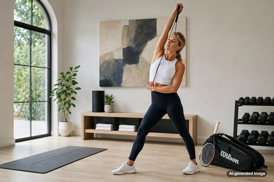 Tennis player building shoulder endurance for longer matches