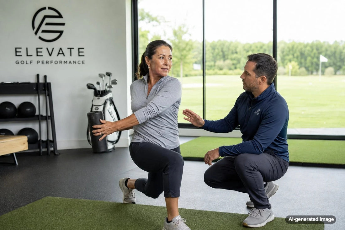 Active older adult practicing functional mobility for retirement