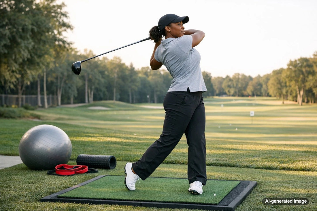 Golfer improving rotation for a stronger golf swing