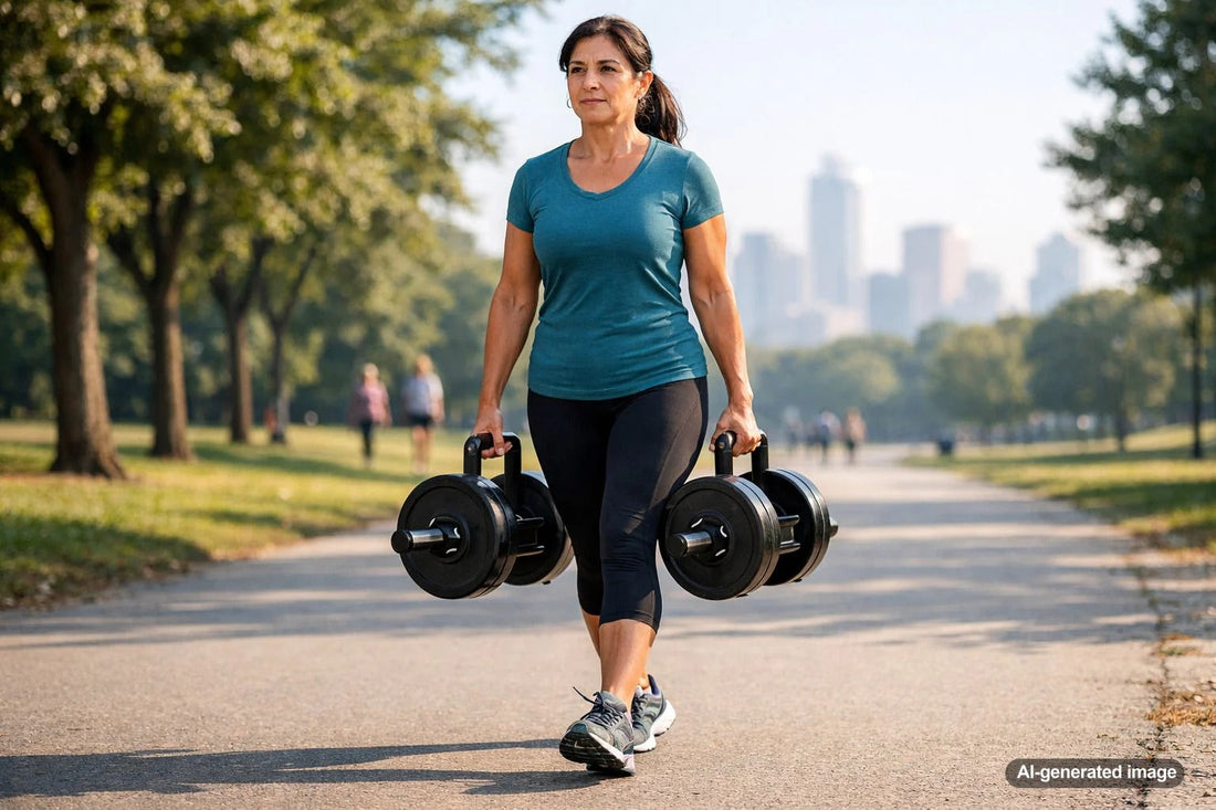 Adult training grip strength with weights
