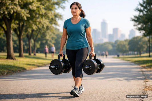 Adult training grip strength with weights