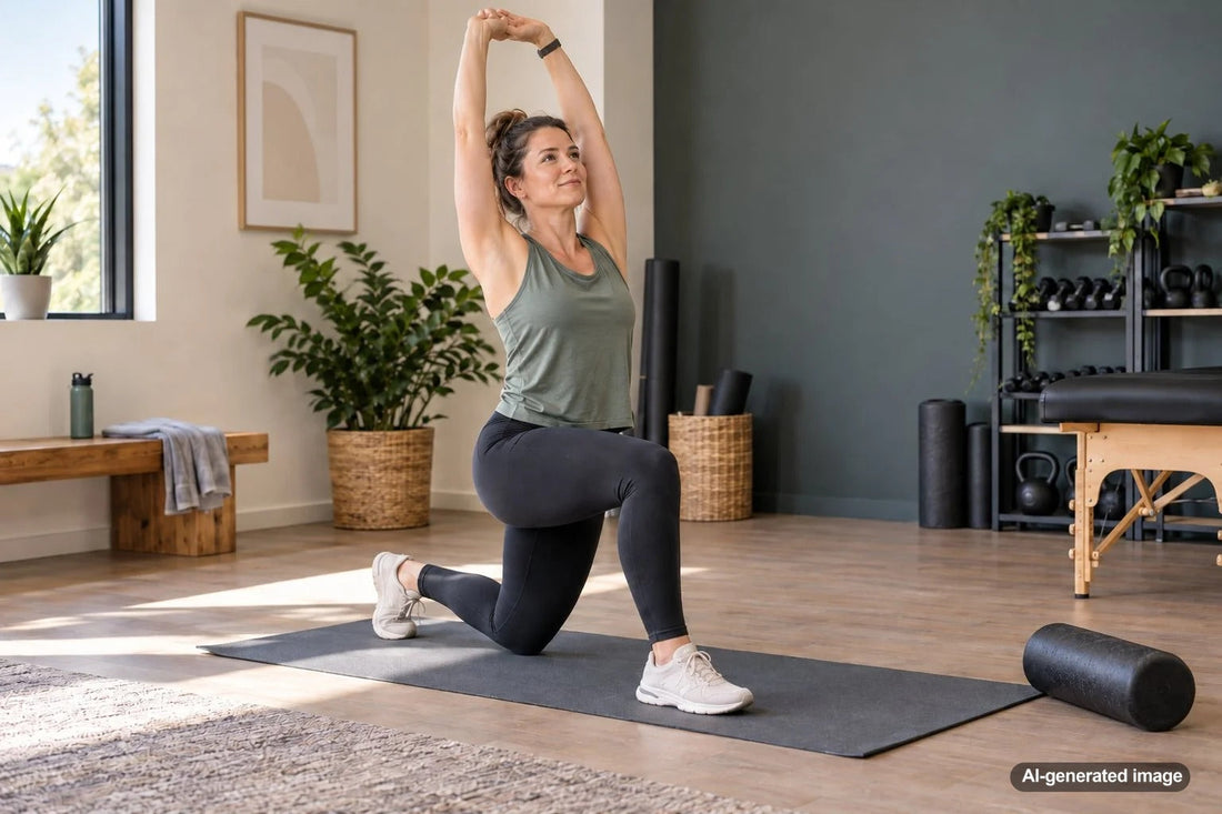 Adult rebuilding strength and movement confidence after a long illness