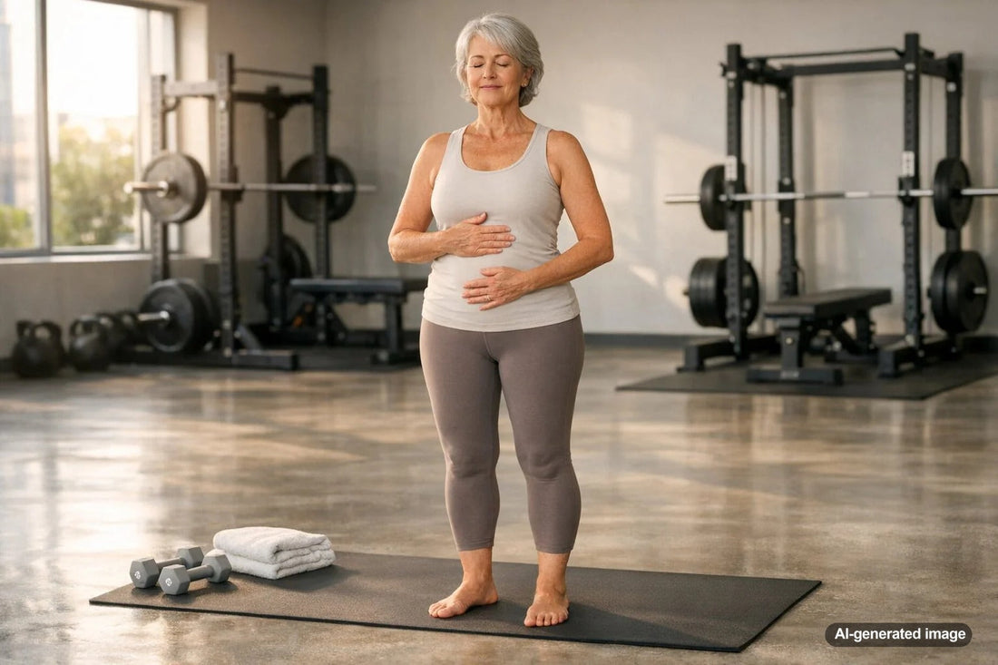 Adult reconnecting with movement and strength through intentional fitness