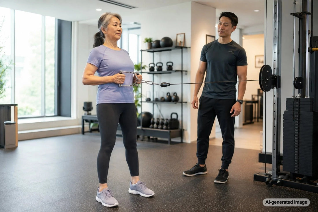 Adult gradually returning to exercise after grief or emotional stress