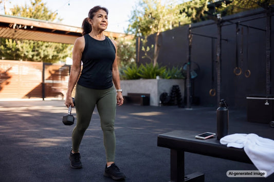 Adult returning to a fitness routine after a long vacation