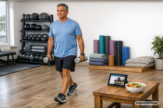 Older adult training with weights to stay strong and independent