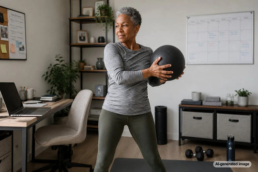 Adult planning a balanced weekly workout and recovery schedule