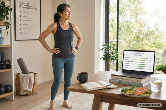 Adult fitness and longevity assessment for comparing biological age and chronological age