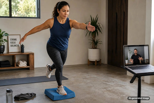 Adult training for better balance on uneven ground