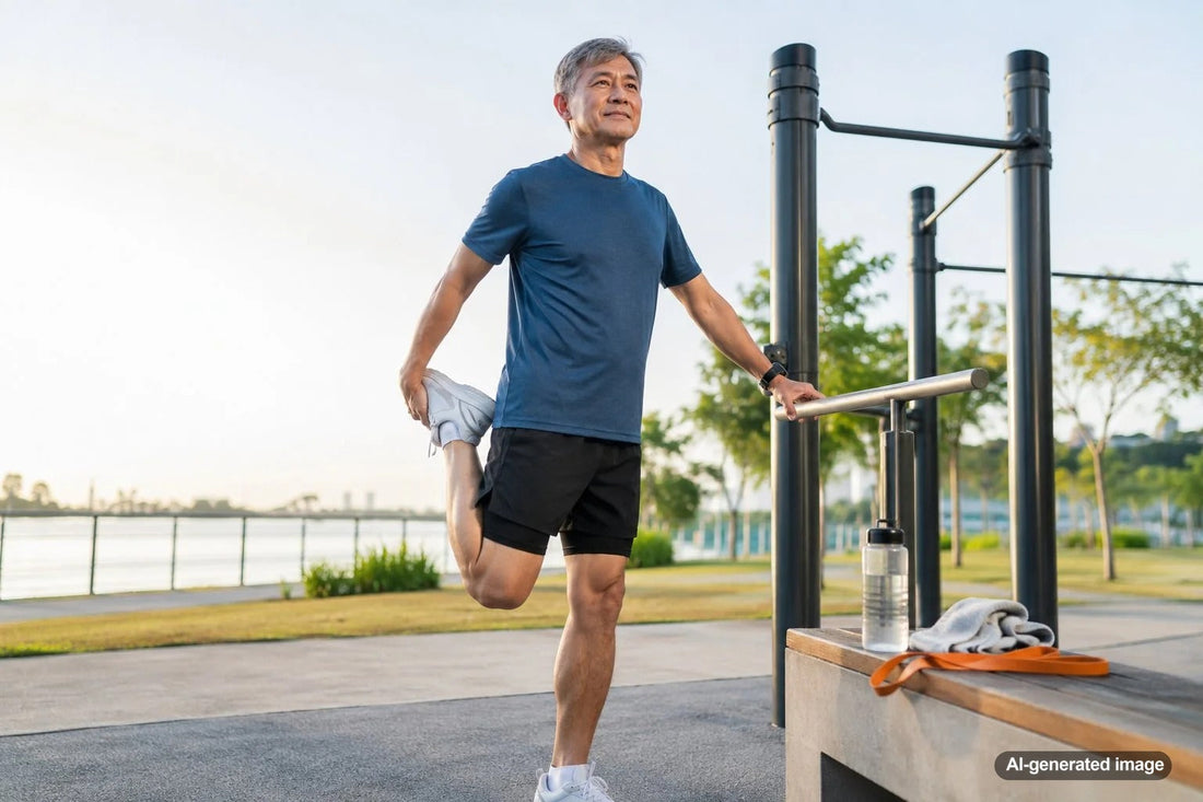 Older adult staying active with strength and mobility training