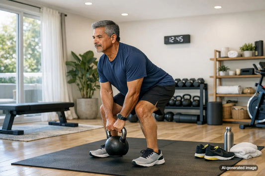 Adult training posterior chain strength for a more upright stance