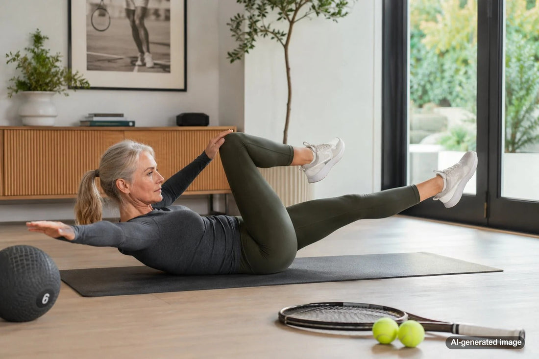 Tennis player training for safer court lunges