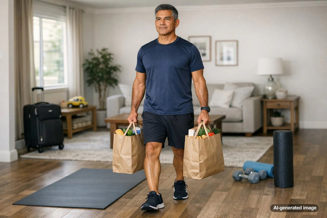 Adult strength training for carrying groceries, luggage, and grandkids