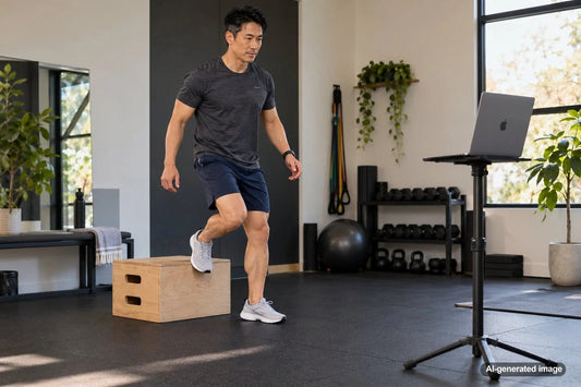 Adult gradually returning to impact exercise after a long training break