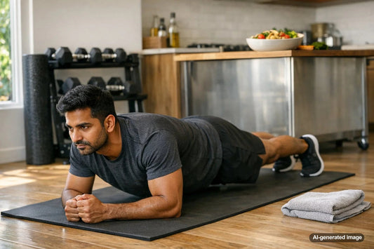 Adult strength training with focus and control
