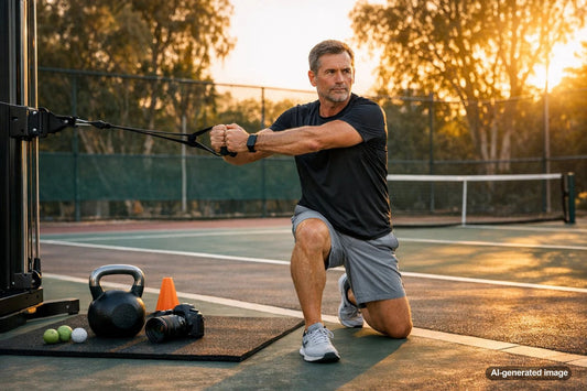 Golfer practicing putting with a stable posture
