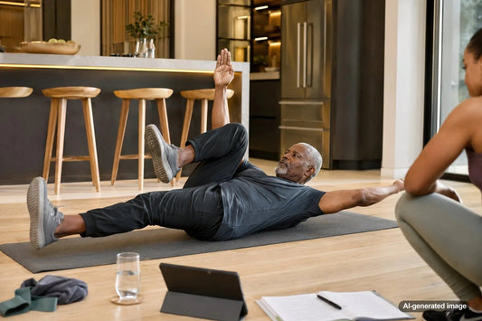 Adult training deep core control for hip and pelvic stability