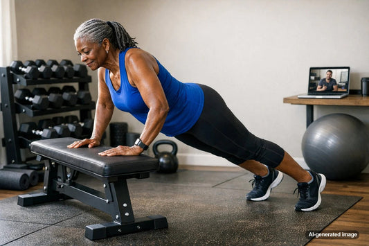 Adult strength training workout focused on longevity and long-term capability