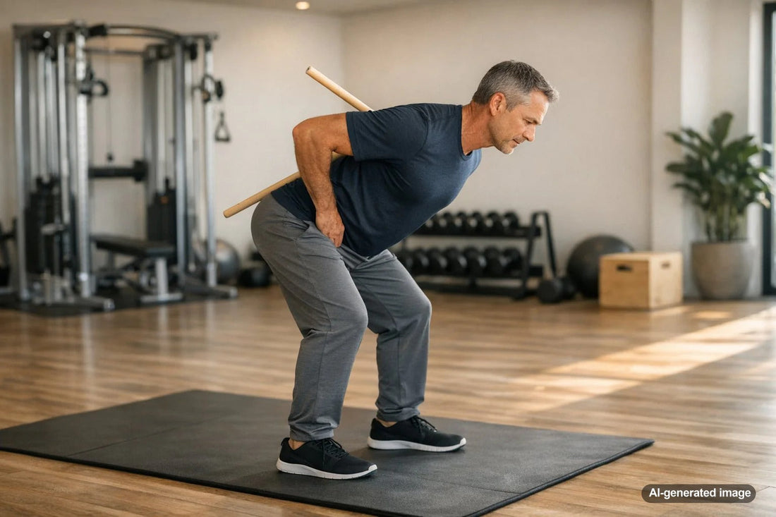 Man restarting a workout with dumbbells after time away from exercise
