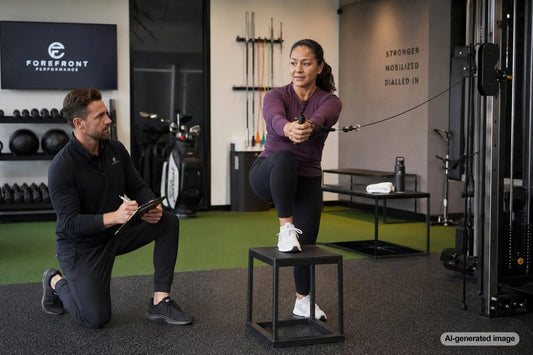 Individualized strength training program designed around an adult's goals and abilities