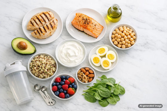 Healthy meal prep foods for building lean muscle and burning fat