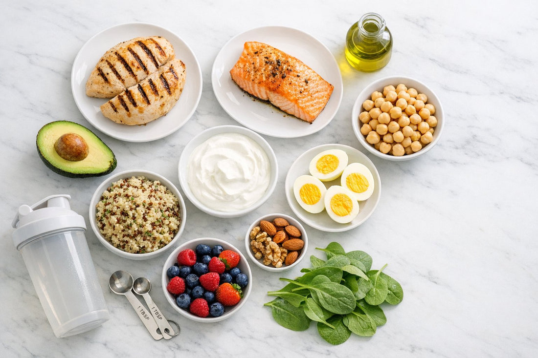 Healthy meal prep foods for building lean muscle and burning fat