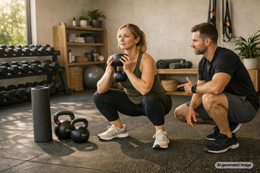 Adult considering a more sustainable approach to eating and fitness