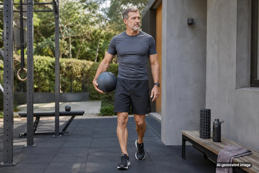 Adult tracking energy and workout recovery as measures of fitness progress