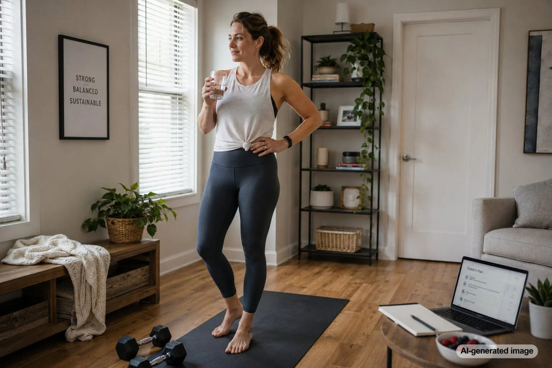 Adult balancing strength training with an active everyday life