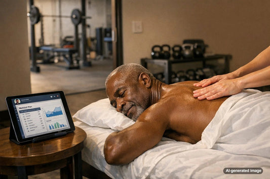 Massage therapy supporting recovery after strength training