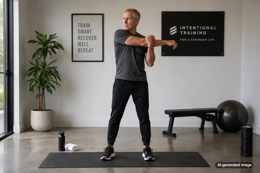 Busy professional balancing strength training with a demanding schedule