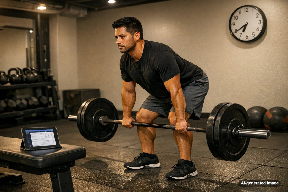 Person exercising indoors for a flexible workout schedule