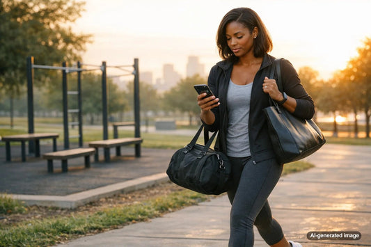 Busy professional preparing for a realistic workout plan