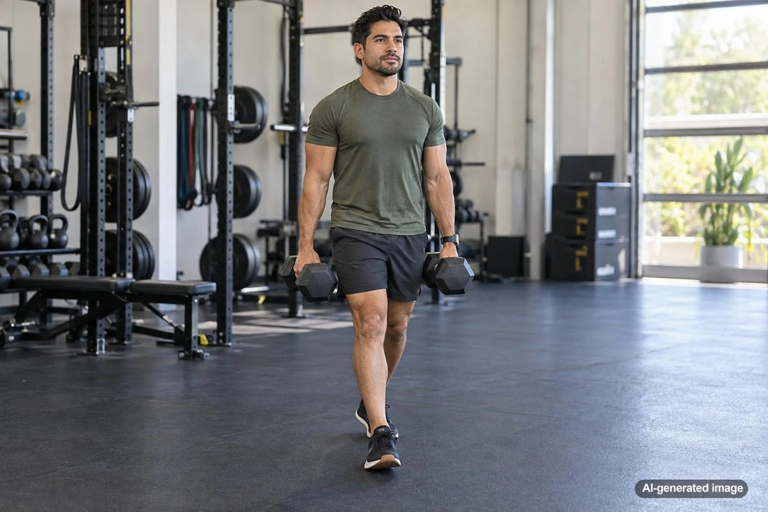 Dumbbell training with a stable neutral wrist position
