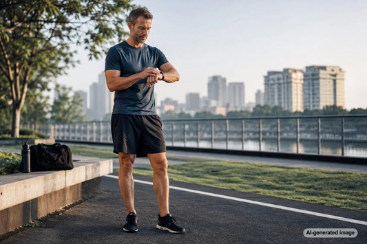 Busy professional recovering after an intense strength training workout