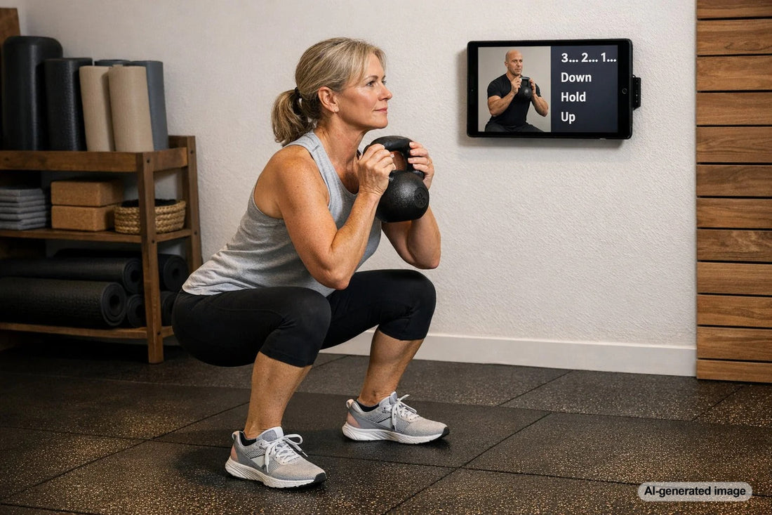 Man performing a strength training exercise to illustrate progressive overload