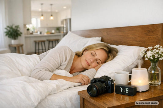 Person resting in bed to support recovery from training