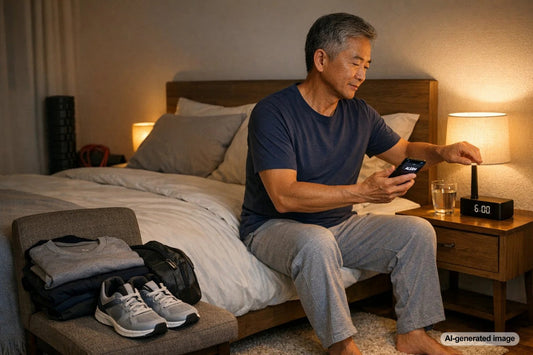 Person resting in bed to support muscle recovery and reduce injury risk