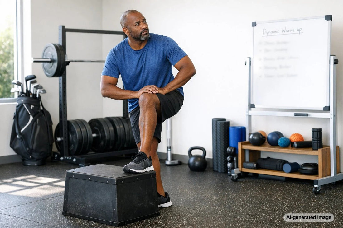 Person stretching before a workout