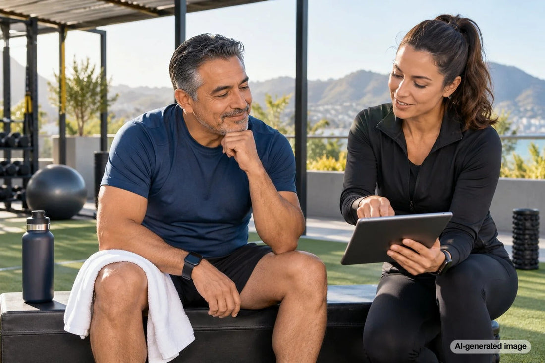 Adult taking a recovery day between regular fitness workouts