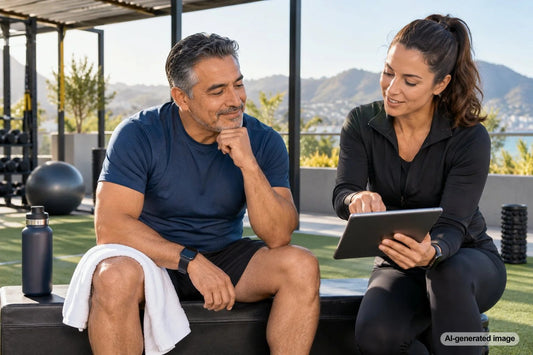Adult taking a recovery day between regular fitness workouts