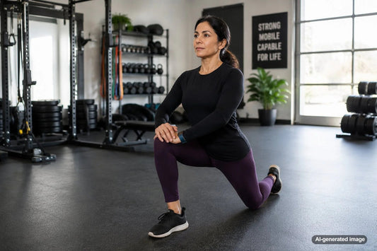 Adult stretching in the morning to ease joint stiffness