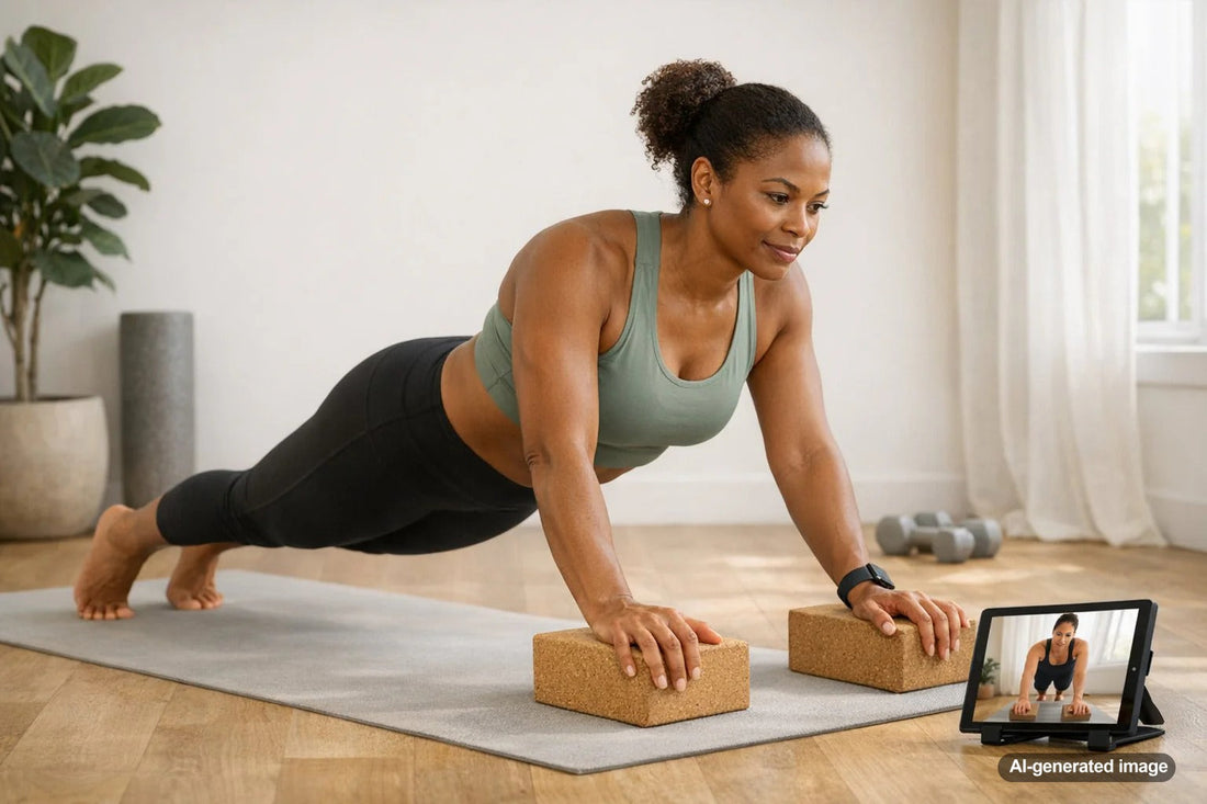 Person practicing yoga with focus on wrist-friendly positioning
