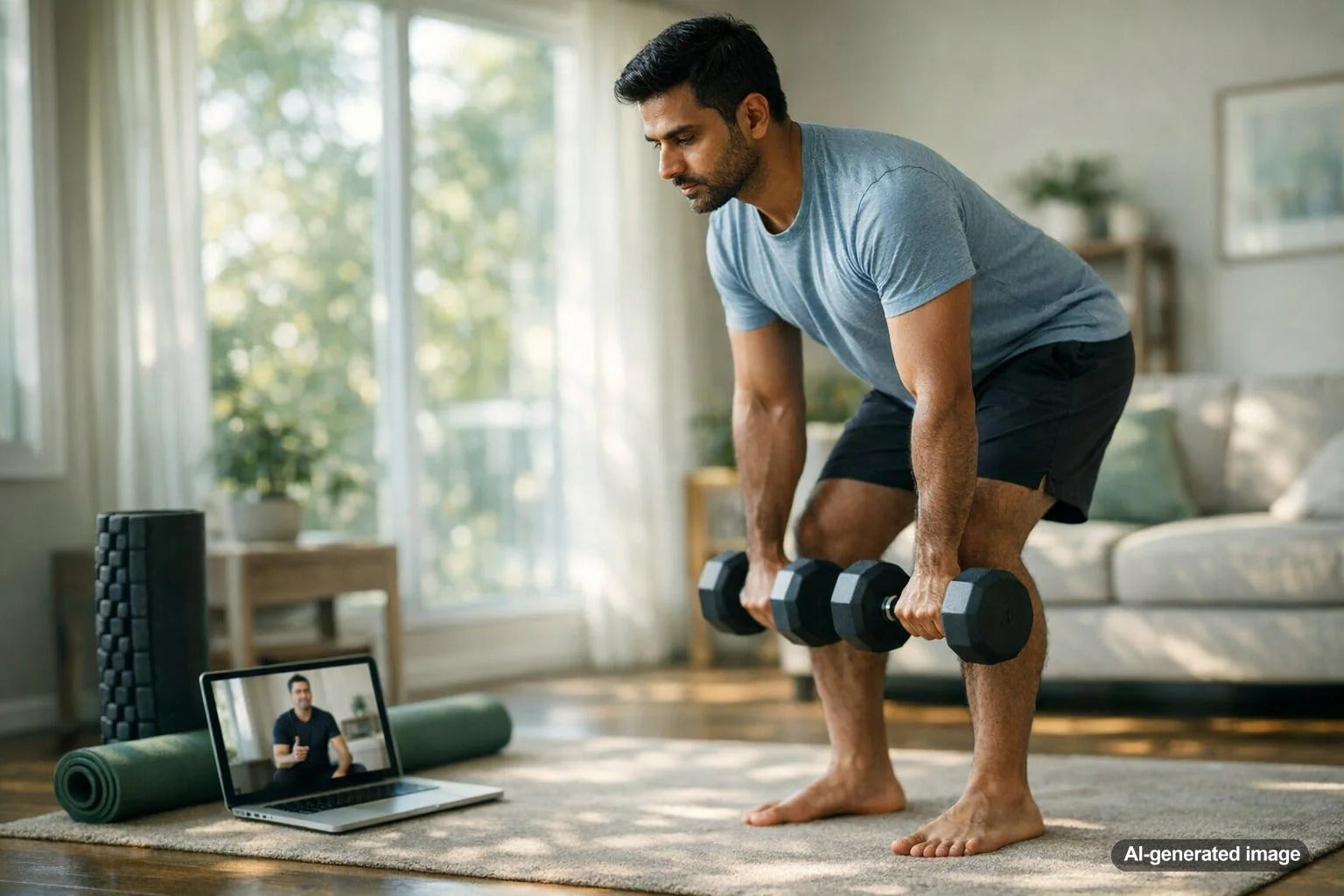 Adult training with controlled strength exercises for long-term fitness